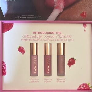 LAWLESS Strawberry Sugar Collection Lip Gloss Set